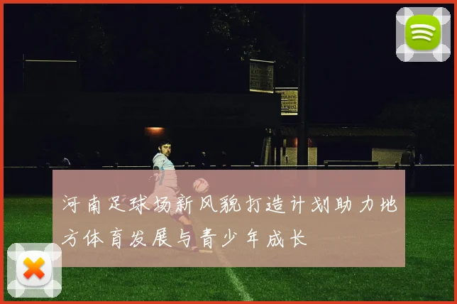 河南足球场新风貌打造计划助力地方体育发展与青少年成长